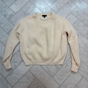 J. Crew Cream Ribbed Women's Sweater